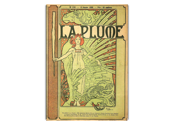 La Plume By Alphonse Mucha