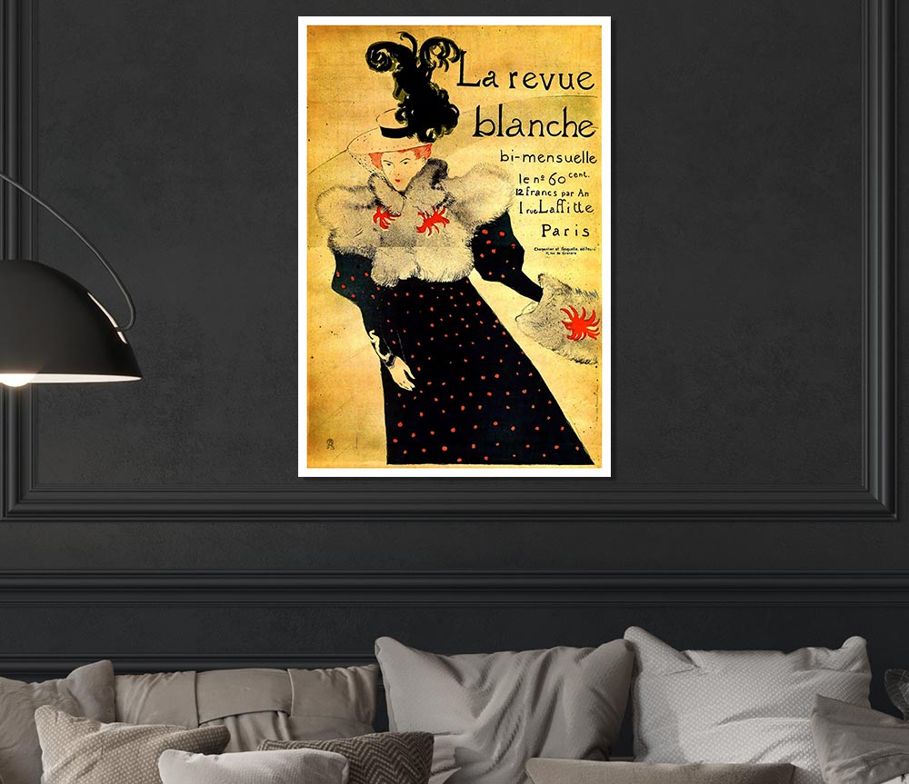 Toulouse Lautrec La Reveu Blanche Print Poster Wall Art