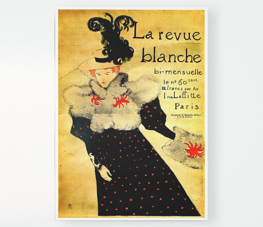 Toulouse Lautrec La Reveu Blanche Print Poster Wall Art