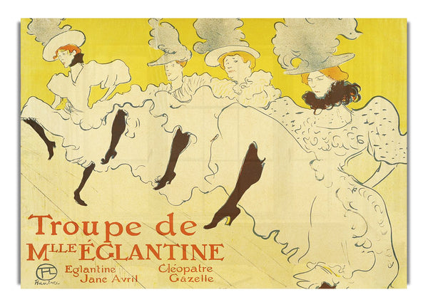 La Troup  De Mlle Elegant Poster 1895 By Lautrec