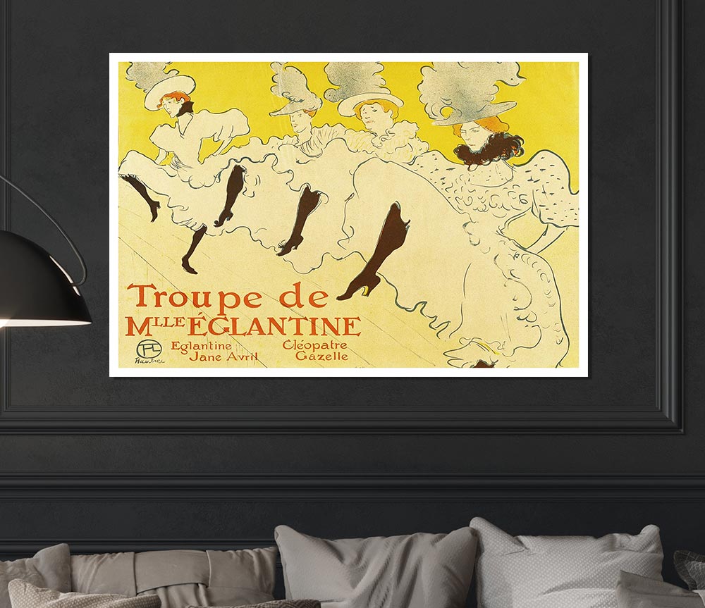 Toulouse Lautrec La Troup De Mlle Elegant Poster 1895 Print Poster Wall Art