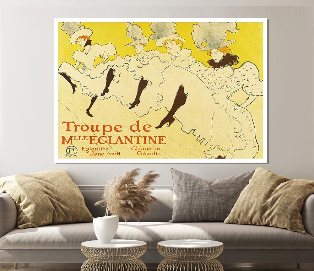 Toulouse Lautrec La Troup De Mlle Elegant Poster 1895 Print Poster Wall Art