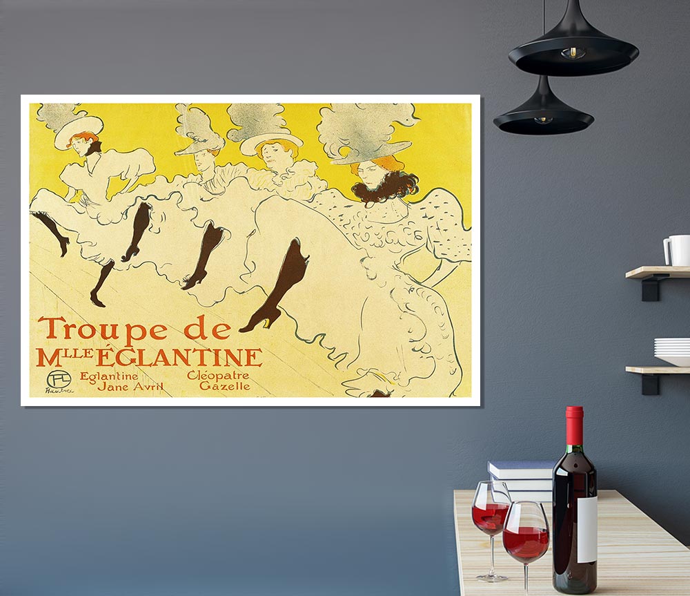 Toulouse Lautrec La Troup De Mlle Elegant Poster 1895 Print Poster Wall Art