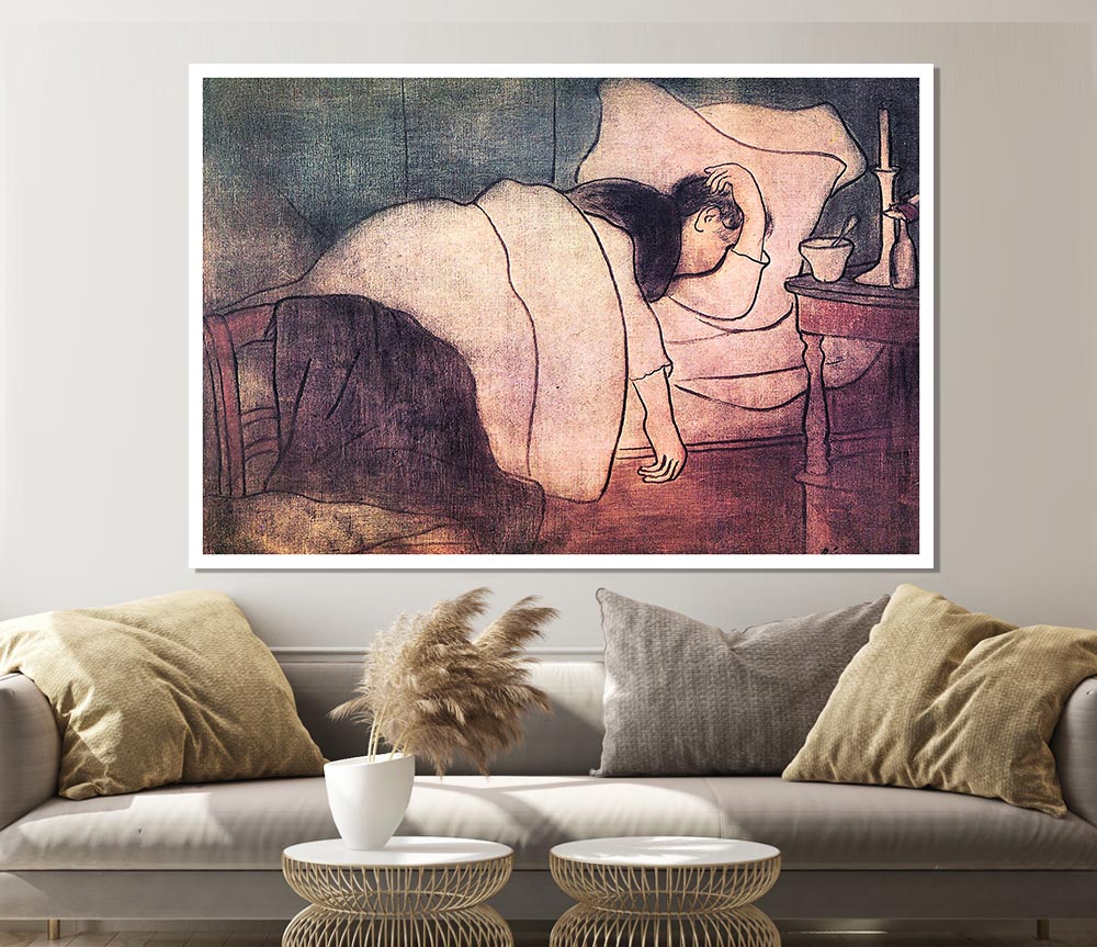 Joseph Rippl Ronai Lady In Bed Print Poster Wall Art