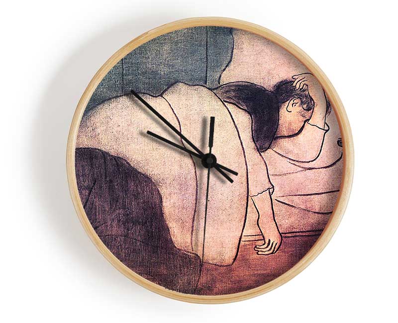 Joseph Rippl-Ronai Lady In Bed Clock - Wallart-Direct UK