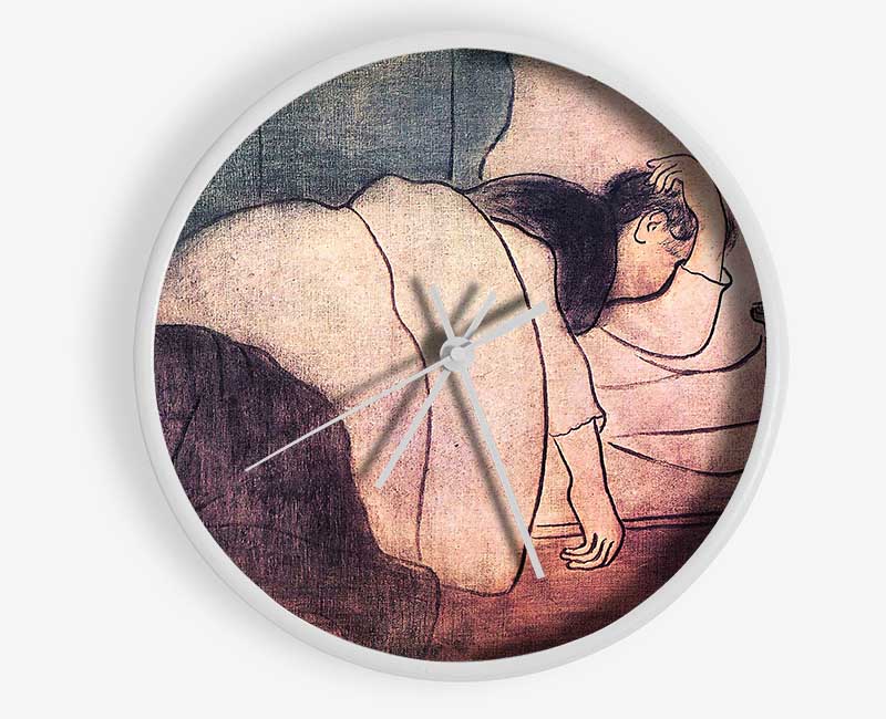 Joseph Rippl-Ronai Lady In Bed Clock - Wallart-Direct UK