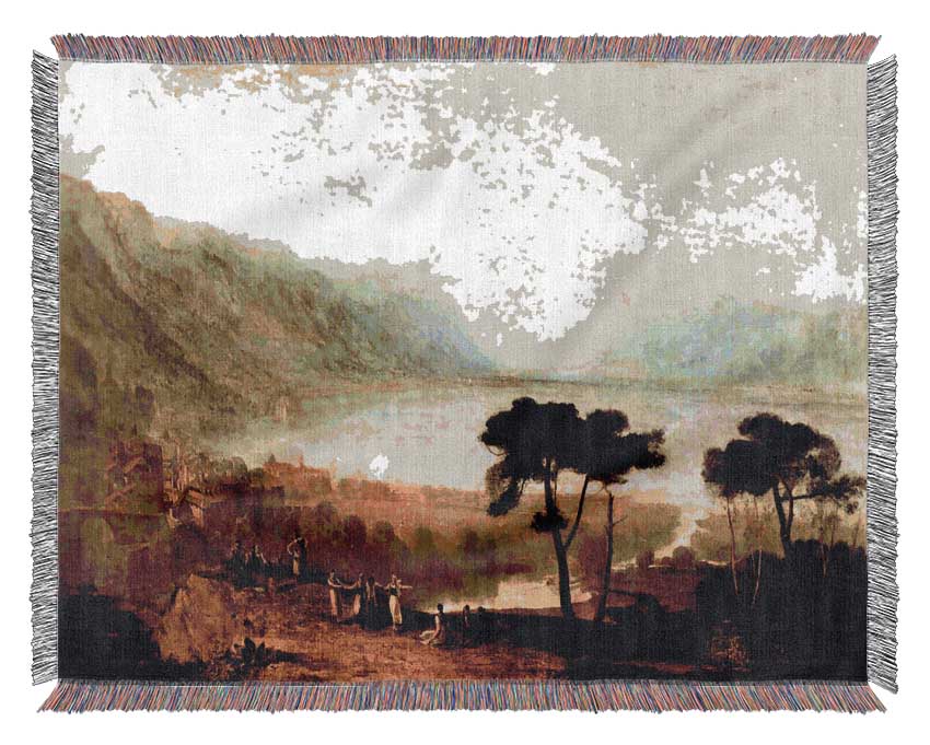 Joseph Mallord Turner Lake Geneva In Montreux Woven Blanket