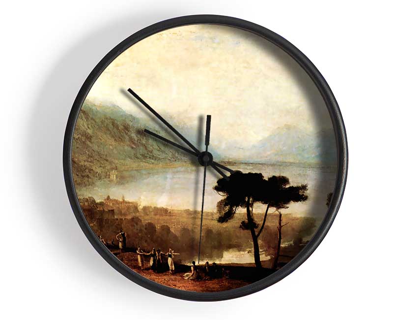 Joseph Mallord Turner Lake Geneva In Montreux Clock - Wallart-Direct UK