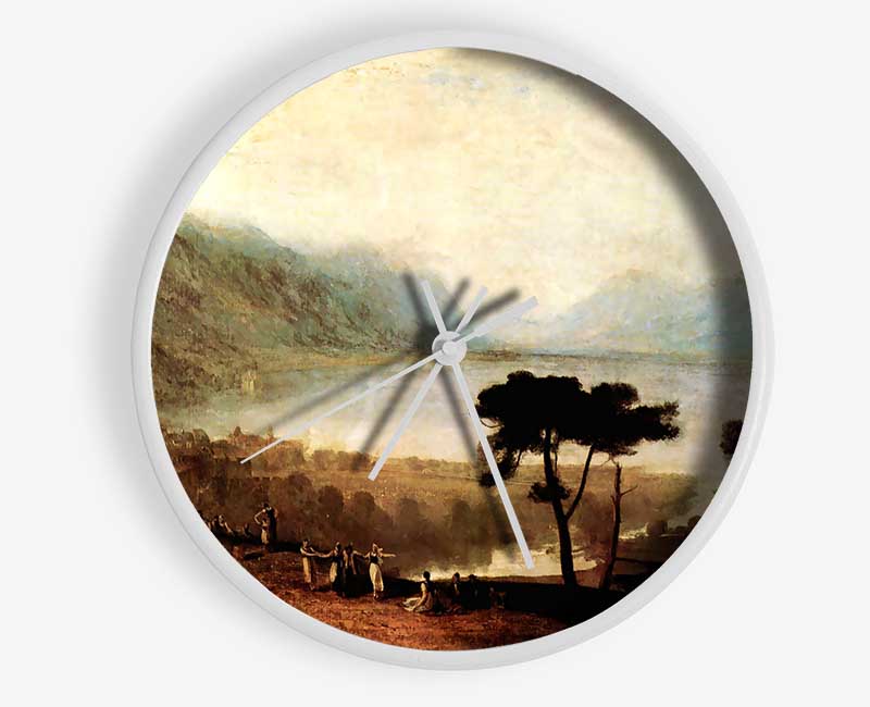 Joseph Mallord Turner Lake Geneva In Montreux Clock - Wallart-Direct UK