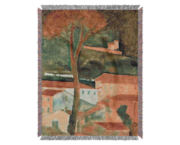 Modigliani Landscape 2 Woven Blanket