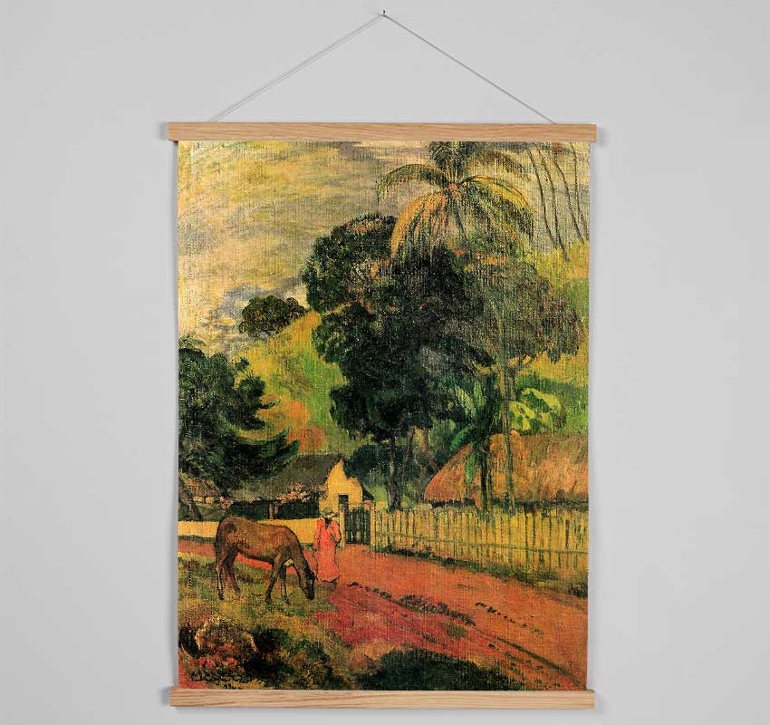 Gauguin Landscape Hanging Poster - Wallart-Direct UK