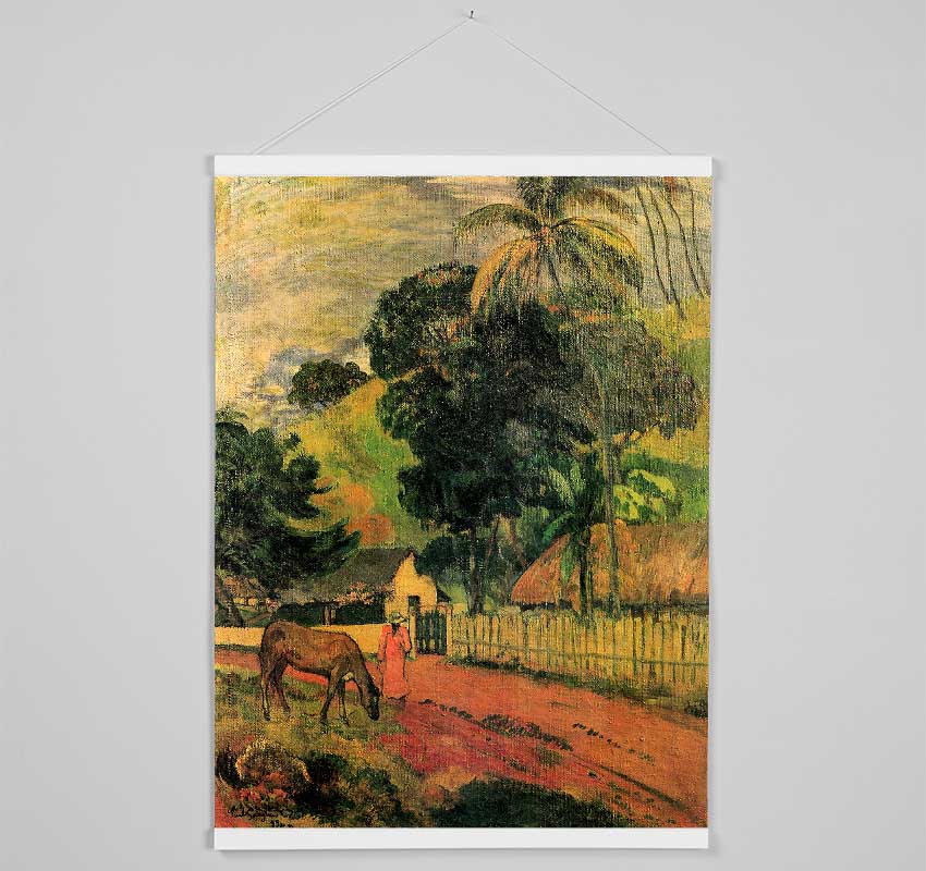 Gauguin Landscape Hanging Poster - Wallart-Direct UK