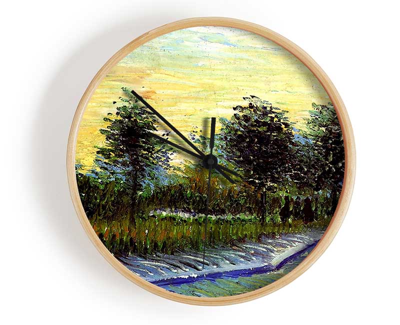 Van Gogh Lane In Voyer D Argenson Park At Asnieres Clock - Wallart-Direct UK