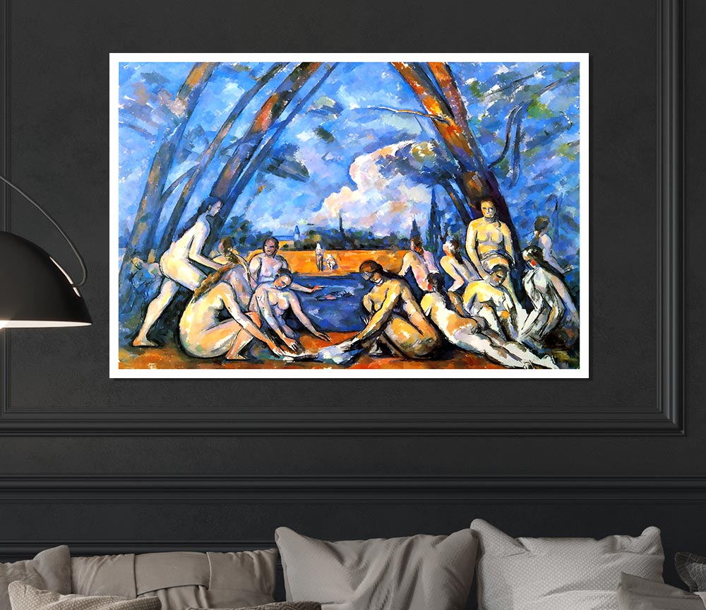 Cezanne Large Bathers 2 Print Poster Wall Art