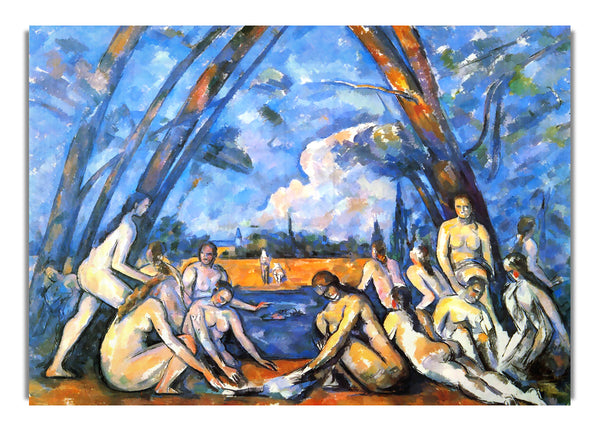 Large Bathers 2 By Cezanne