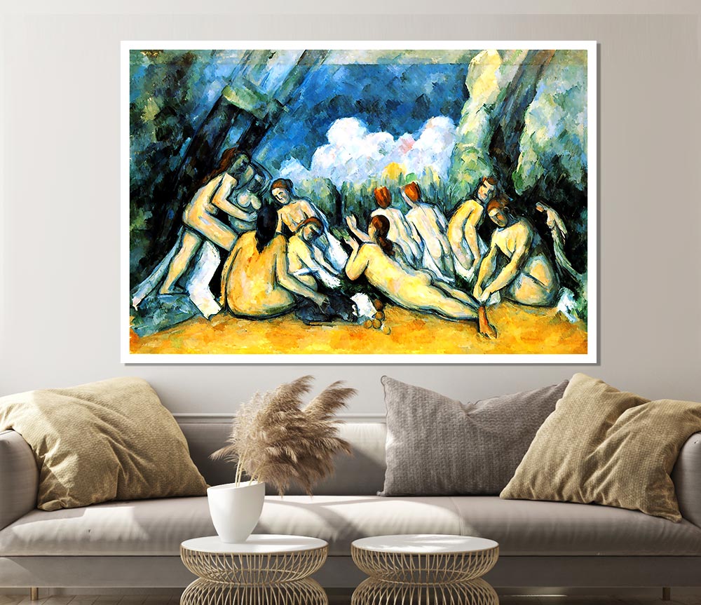 Cezanne Large Bathers Print Poster Wall Art