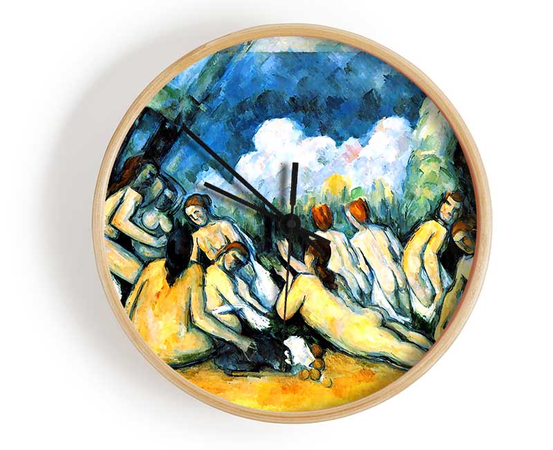 Cezanne Large Bathers Clock - Wallart-Direct UK