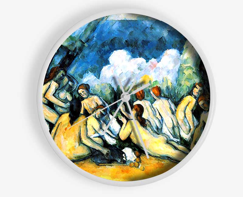 Cezanne Large Bathers Clock - Wallart-Direct UK