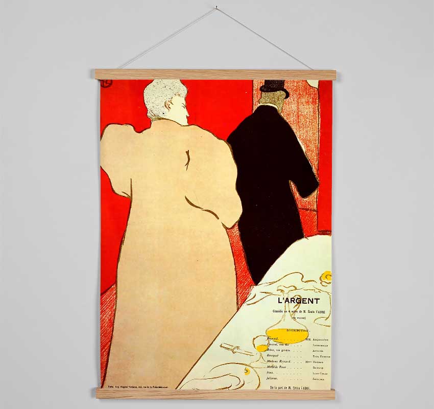 Toulouse Lautrec Largent Hanging Poster - Wallart-Direct UK