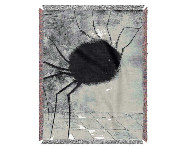 Odilon Redon Laughing Spider Woven Blanket