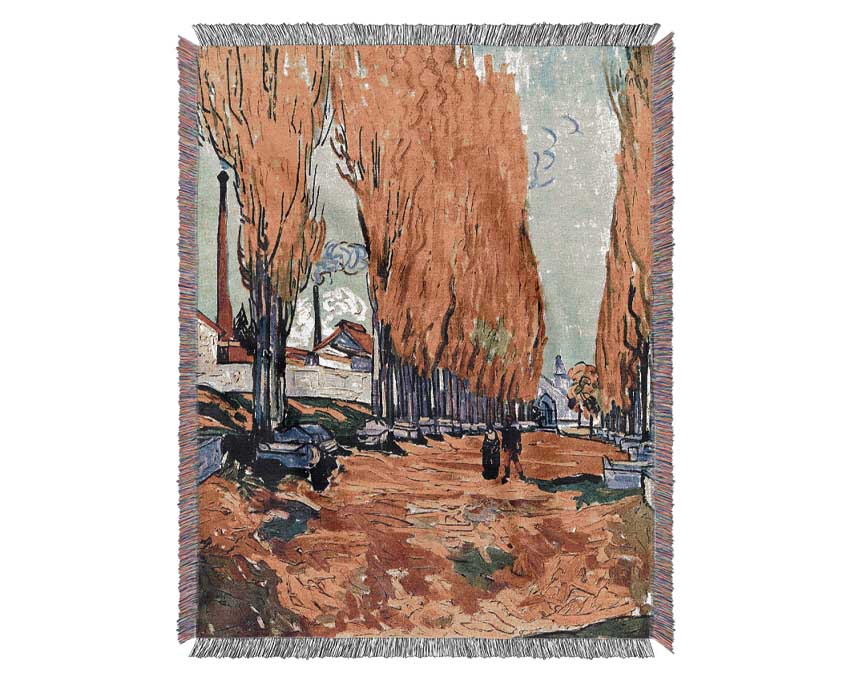 Van Gogh Les Alyscamps Woven Blanket