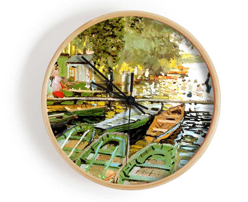 Monet Les Bain De La Grenouillere Clock - Wallart-Direct UK