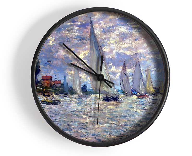 Monet Les Barques Clock - Wallart-Direct UK