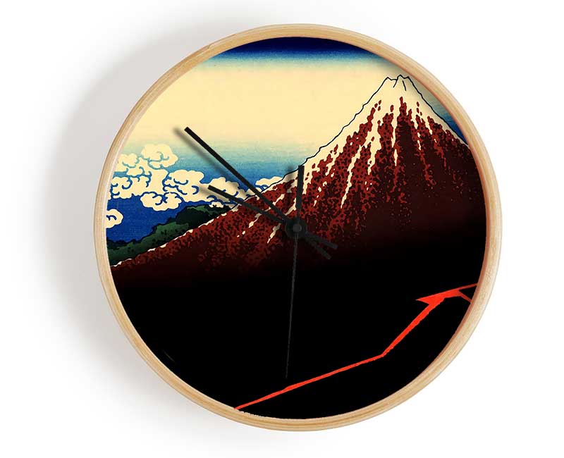 Hokusai Lightning Below The Summit Clock - Wallart-Direct UK