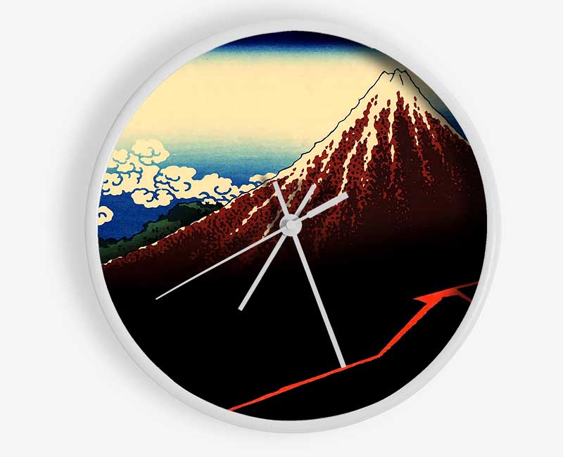 Hokusai Lightning Below The Summit Clock - Wallart-Direct UK