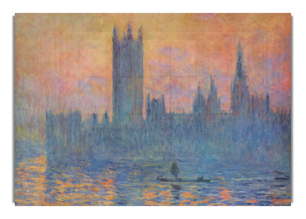 London Parliament In Winter By Monet