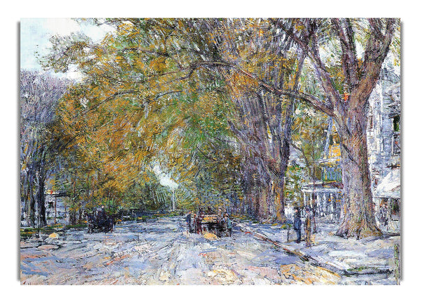 Main Street, East Hampton By Hassam