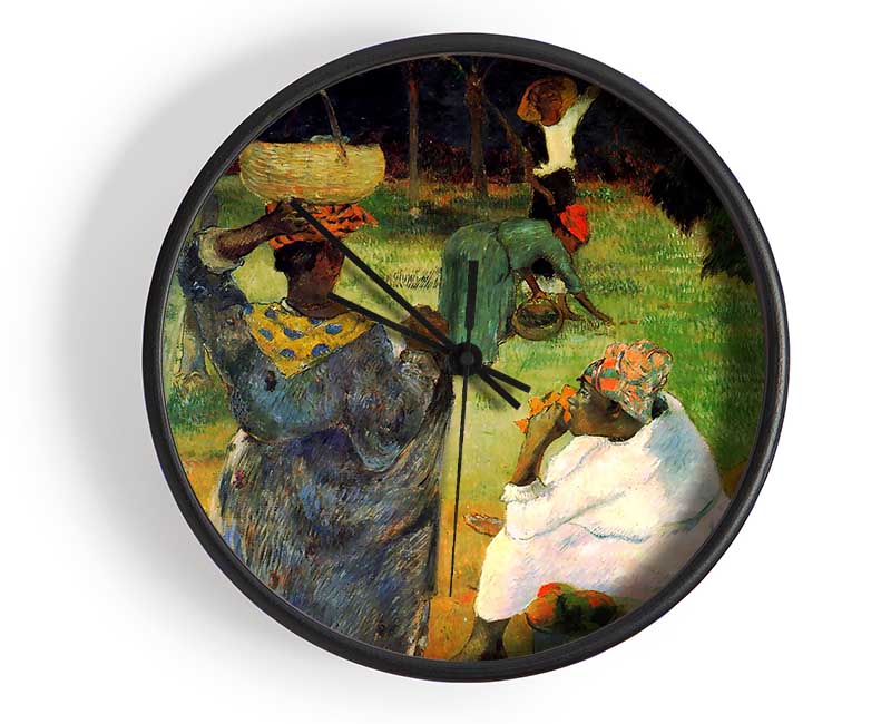 Gauguin Mango Fruit Clock - Wallart-Direct UK