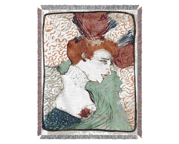 Toulouse Lautrec Marcellle Lender Woven Blanket