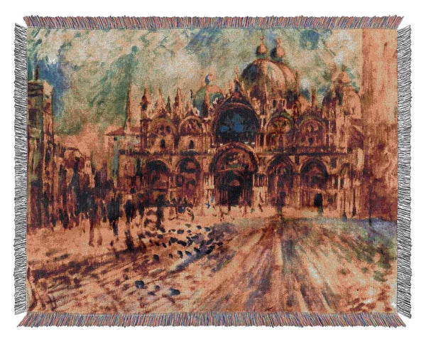 Renoir Marcus Place In Venice Woven Blanket