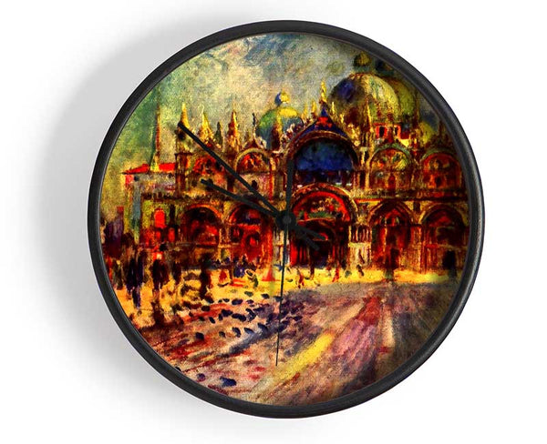 Renoir Marcus Place In Venice Clock - Wallart-Direct UK