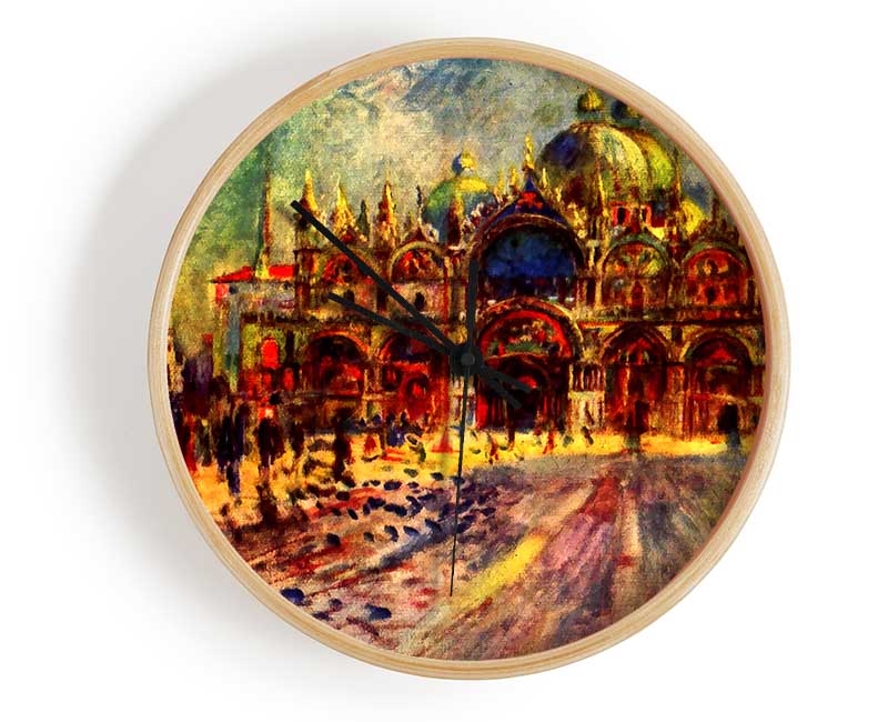 Renoir Marcus Place In Venice Clock - Wallart-Direct UK