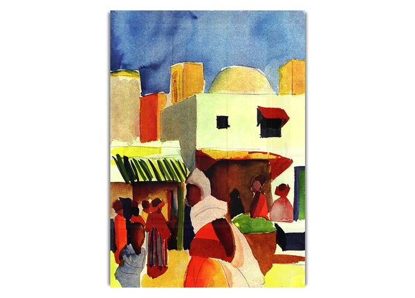 Market In Algier By Macke