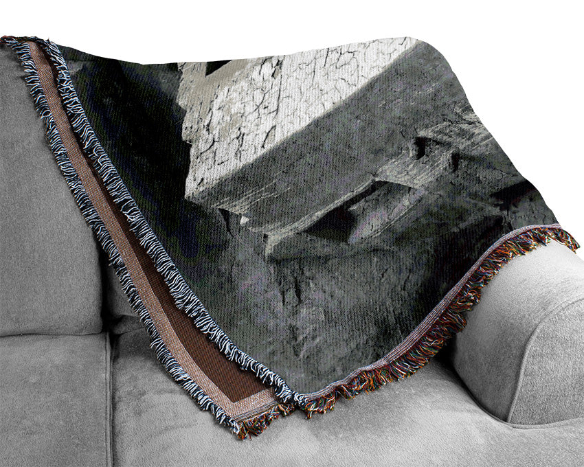 Ansel Adams Mesa Verde National Park Cliff Dwellings 2 Woven Blanket