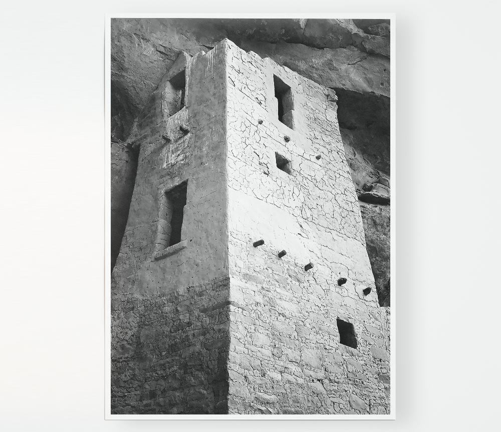 Ansel Adams Mesa Verde National Park Cliff Dwellings 2 Print Poster Wall Art