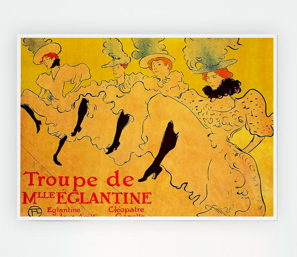 Toulouse Lautrec Mlles Eglantines 2 Print Poster Wall Art