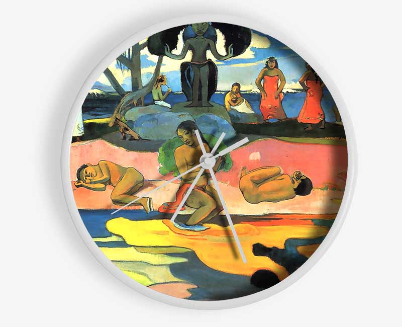 Gauguin Mohana No Atua Clock - Wallart-Direct UK