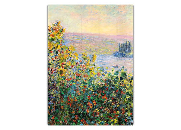 Monet Flower Beds At Vetheuil