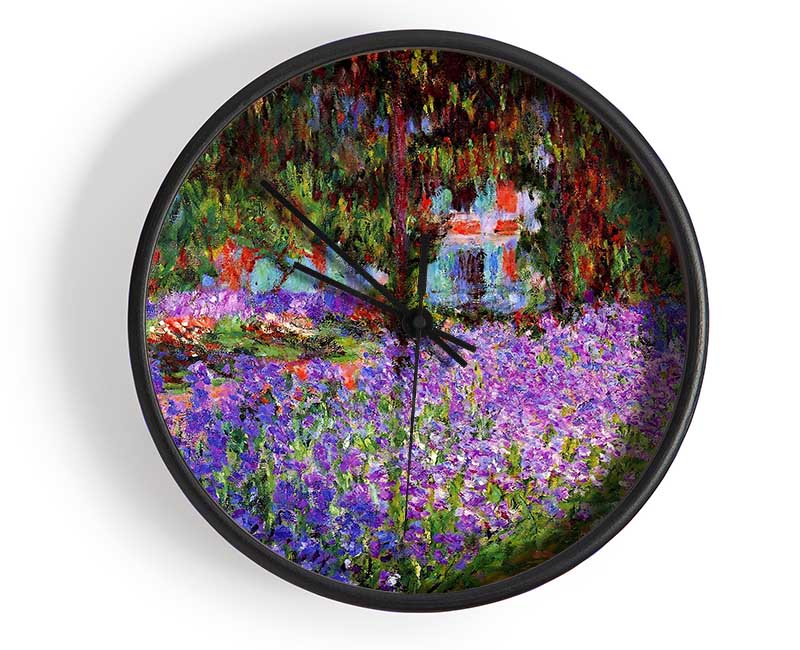 Monet Garden In Giverny Clock - Wallart-Direct UK