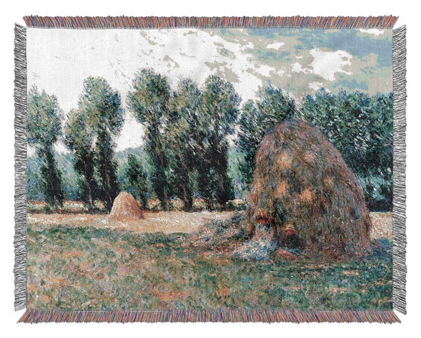 Monet Haystacks Woven Blanket