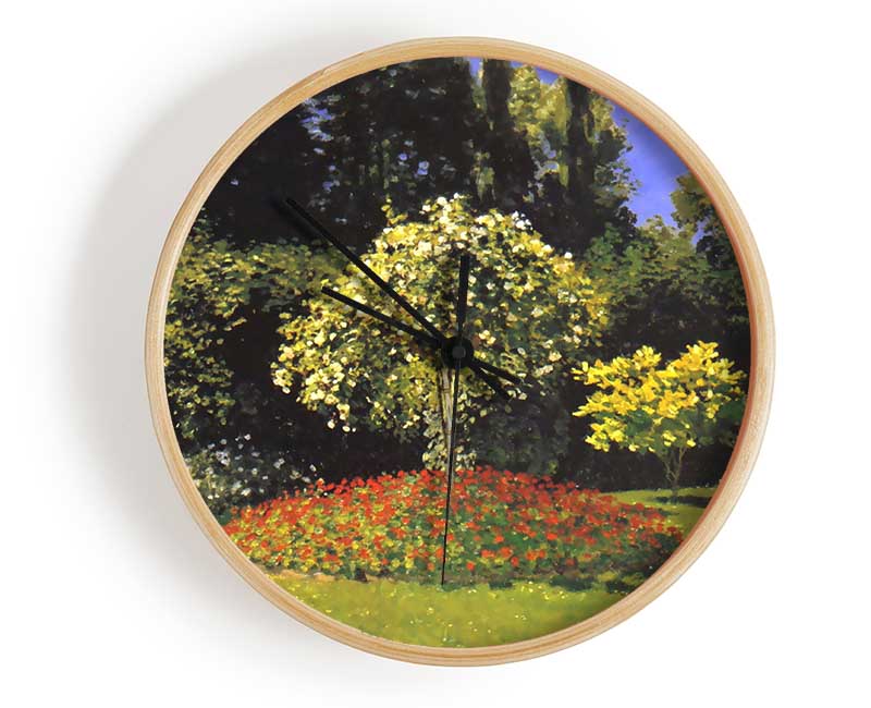 Monet Jeanne Marguerite Lecadre In The Garden Clock - Wallart-Direct UK