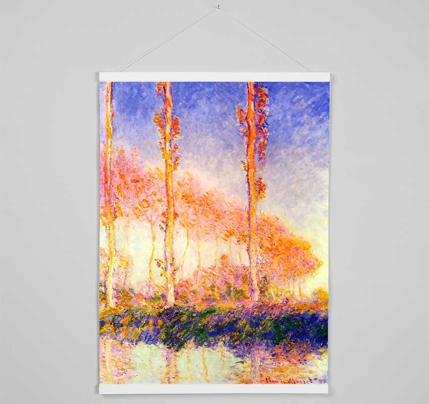 Monet Poplars 2 Hanging Poster - Wallart-Direct UK