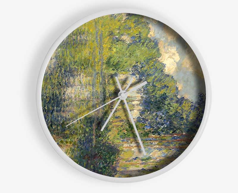 Monet Poplars On The Epte Clock - Wallart-Direct UK