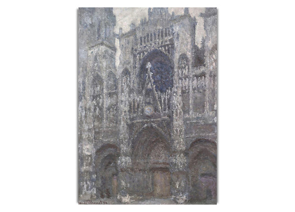 Monet Rouen Cathedral , Grey Weather