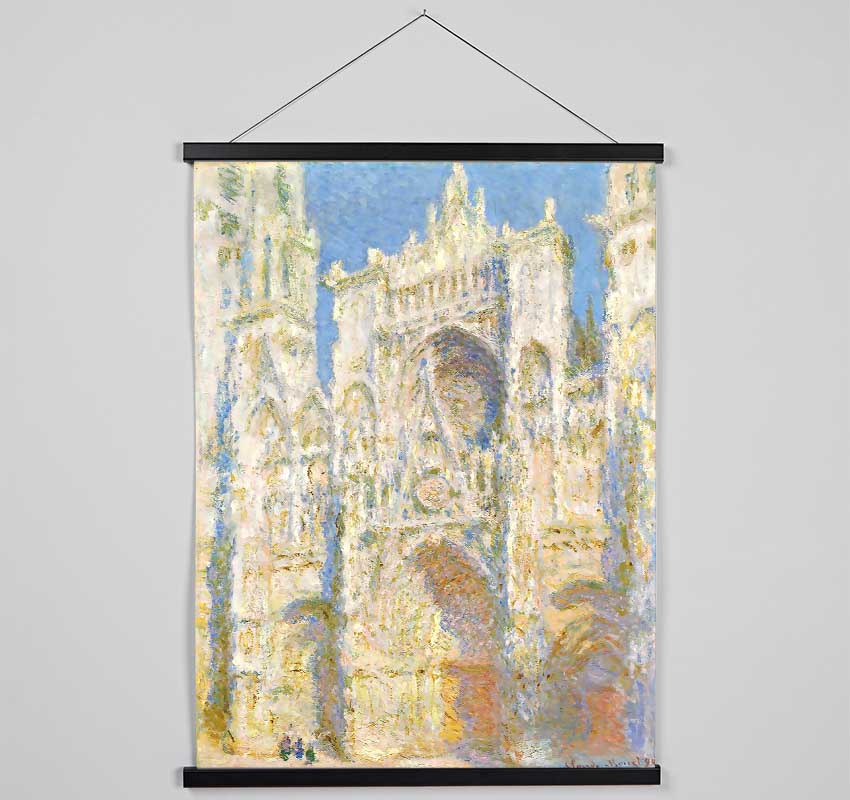 Monet Rouen Cathedral In Sunlight Hanging Poster - Wallart-Direct UK