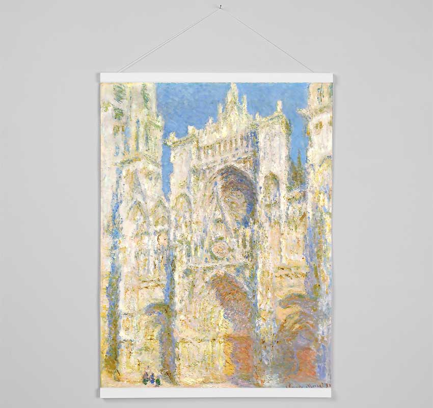 Monet Rouen Cathedral In Sunlight Hanging Poster - Wallart-Direct UK